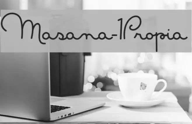 Masana-1Propia Font examples