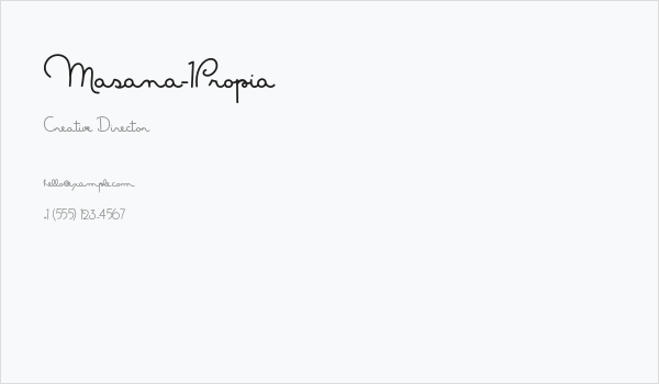 Masana-1Propia Business Card