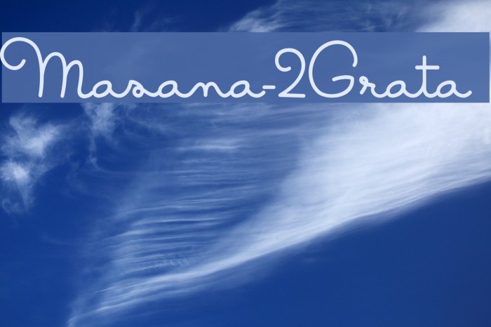 Masana-2Grata Fonte examples