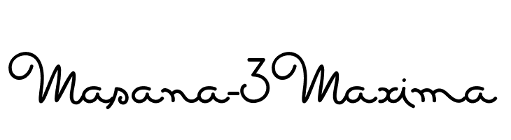 Masana-3Maxima  Скачать бесплатные шрифты