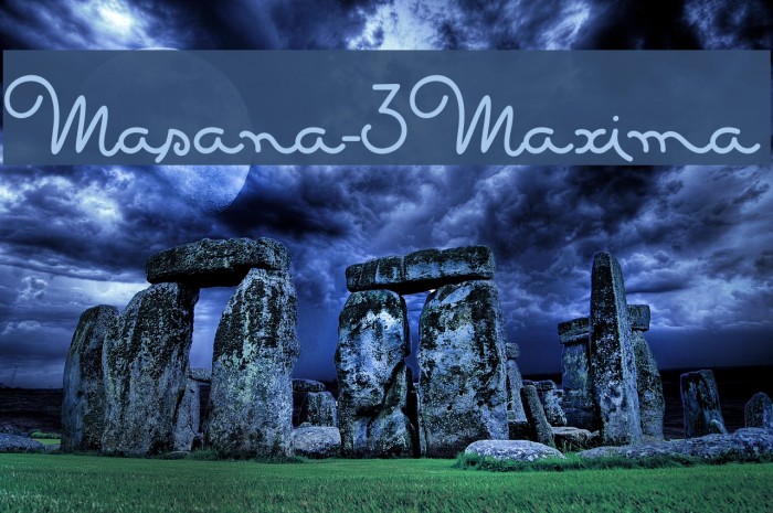 Masana-3Maxima Example 1