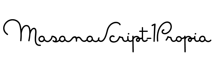 MasanaScript-1Propia Font