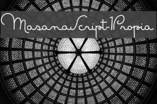 MasanaScript-1Propia Font examples
