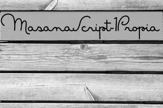 MasanaScript-1Propia Font examples
