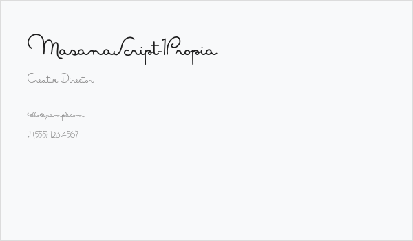 MasanaScript-1Propia Business Card