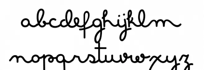 MasanaScript-1Propia Font LOWERCASE