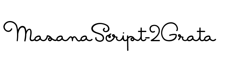 MasanaScript-2Grata Font