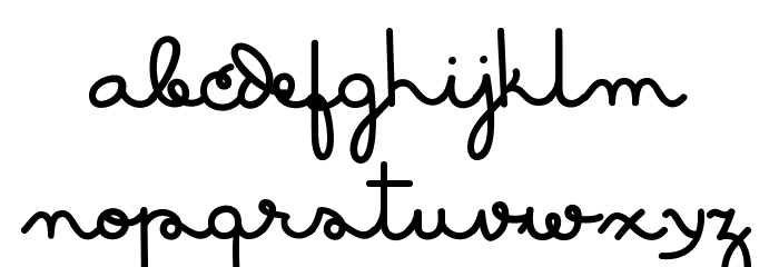 MasanaScript-2Grata Font LOWERCASE