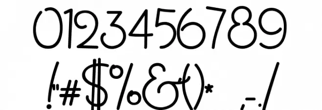 MasanaScript-3Maxima Font OTHER CHARS