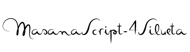 MasanaScript-4Silueta  لخطوط تنزيل