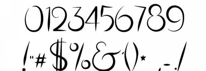 MasanaScript-4Silueta Font OTHER CHARS