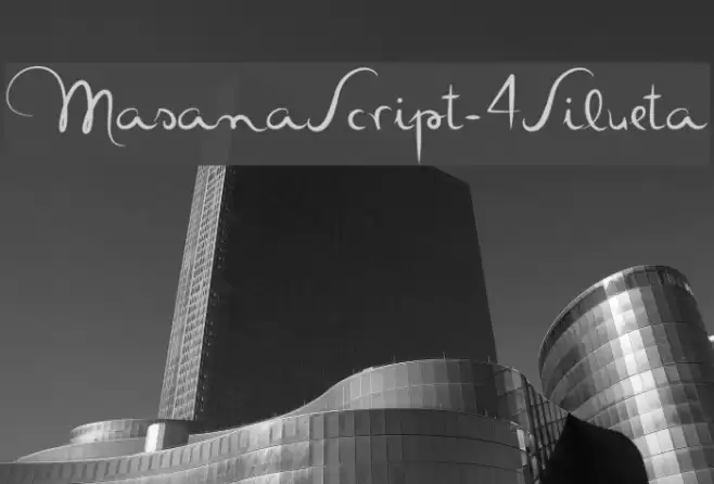 MasanaScript-4Silueta Font examples