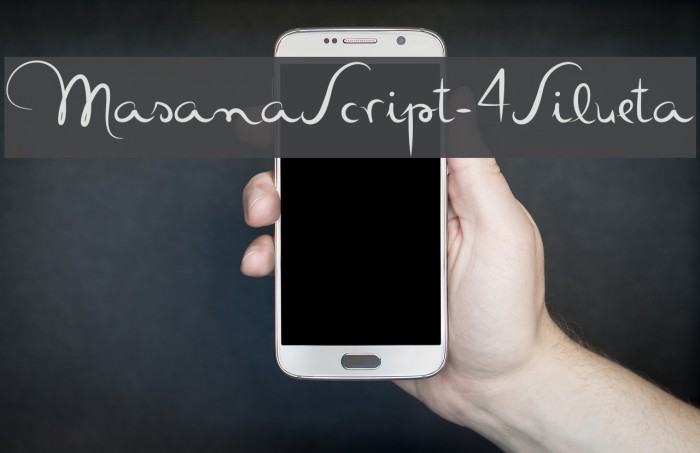 MasanaScript-4Silueta Example 2