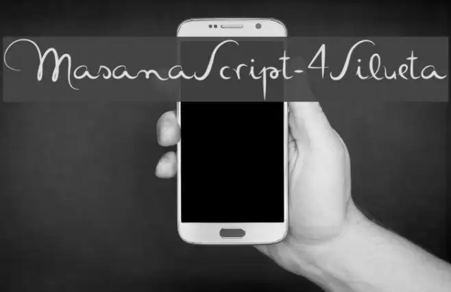 MasanaScript-4Silueta Font examples