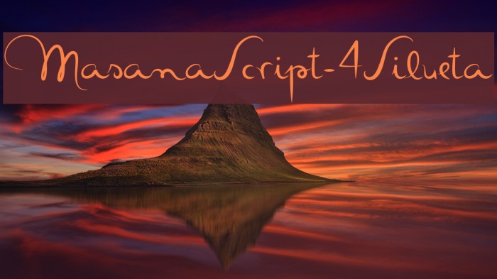 MasanaScript-4Silueta Example 3