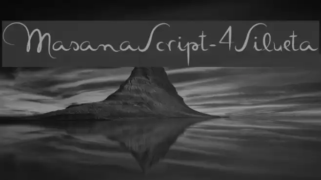 MasanaScript-4Silueta Font examples