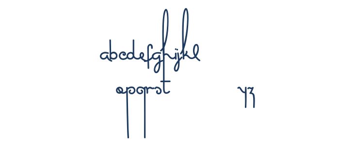 MasanaScript-5Extras Lowercase