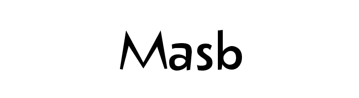 Masb  Frei Schriftart Herunterladen