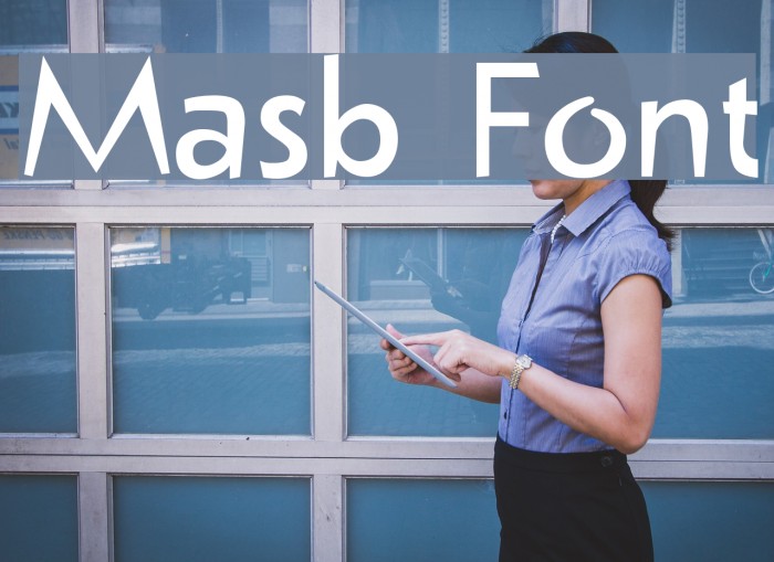 Masb Font examples
