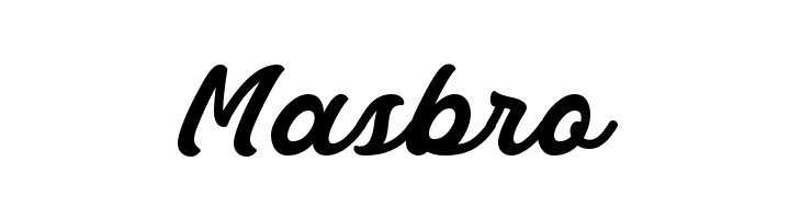 Masbro Font