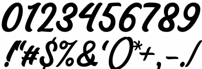 Masbro Font OTHER CHARS