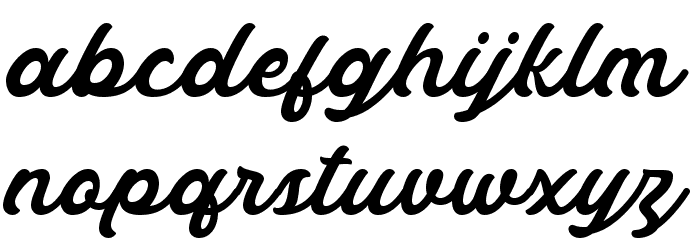 Masbro Font LOWERCASE