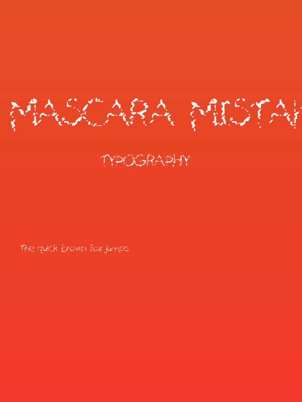 Mascara Mistake Poster