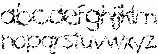 Mascara Mistake Font LOWERCASE