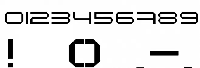 Maschinen ExtendedLight Font OTHER CHARS