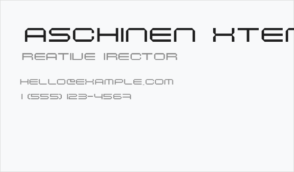 Maschinen ExtendedLight Business Card