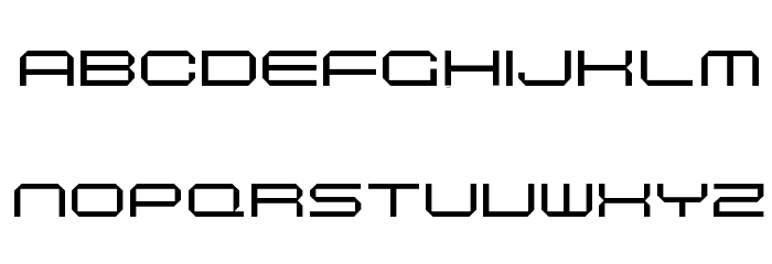 Maschinen ExtendedLight Font LOWERCASE