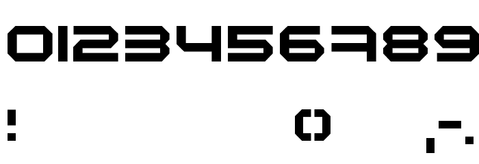 Maschinen Font OTHER CHARS