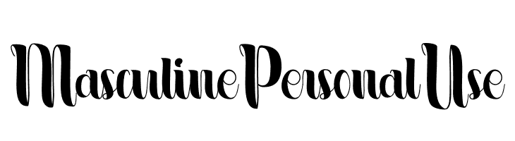 Masculine Personal Use  Frei Schriftart Herunterladen