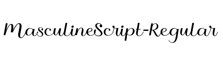 MasculineScript-Regular  les polices de caractères gratuit tlcharger