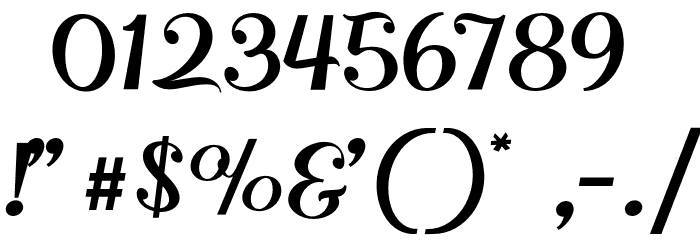 MasculineScript-Regular Font OTHER CHARS