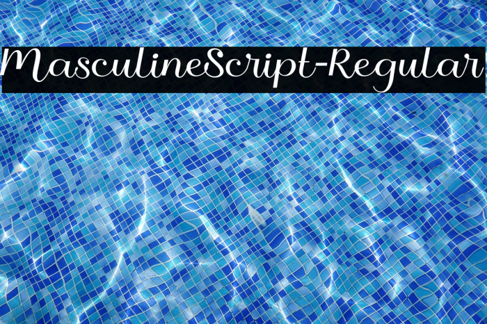 MasculineScript-Regular Example 3