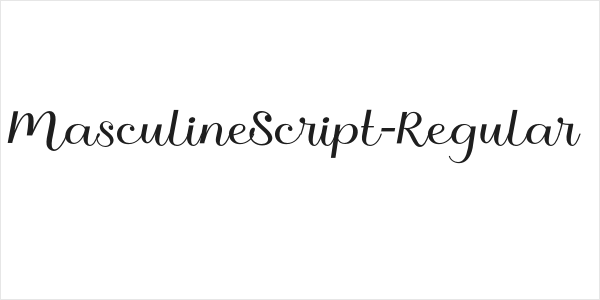 MasculineScript-Regular Logo