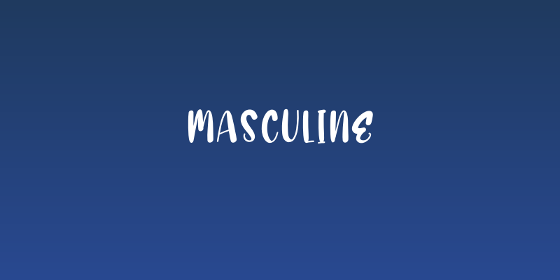 Masculine Social Header