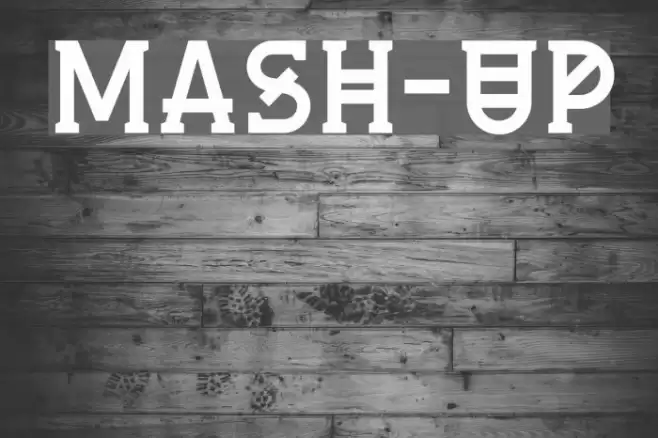 Mash-up Font examples