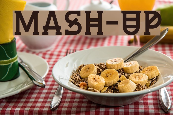 Mash-up Font examples