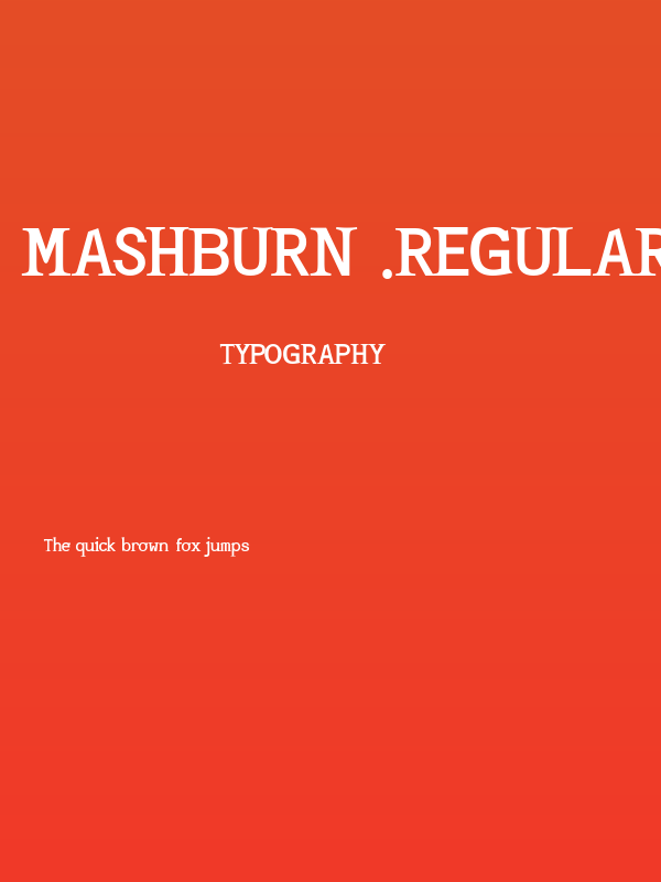 Mashburn .Regular TT Poster
