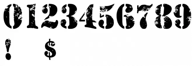 Mashed Font OTHER CHARS