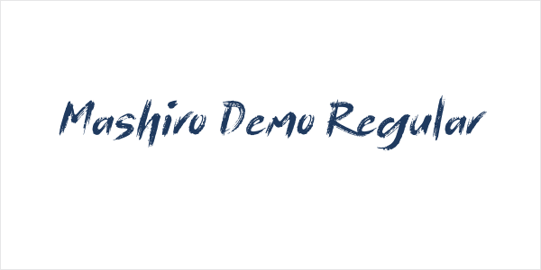 Mashiro Demo Regular Logo