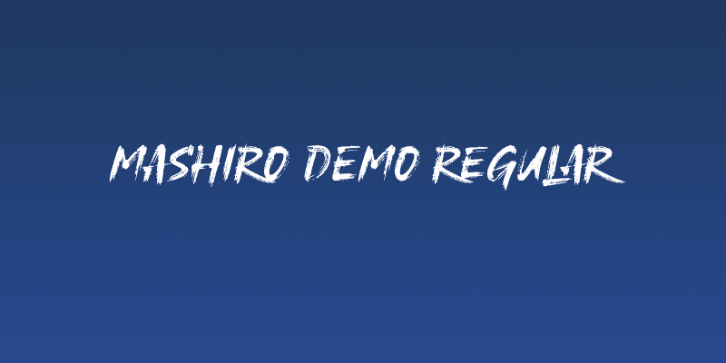 Mashiro Demo Regular Social Header