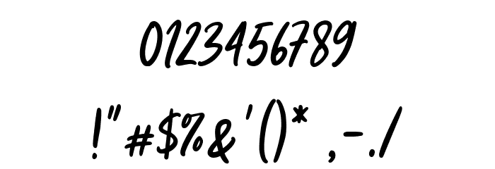 Mashita Font OTHER CHARS