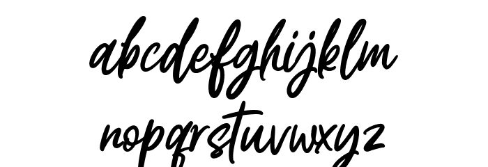 Mashita Font LOWERCASE