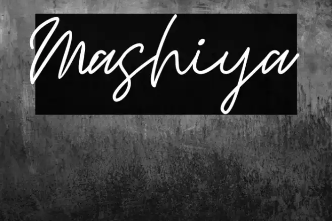 Mashiya Example 2
