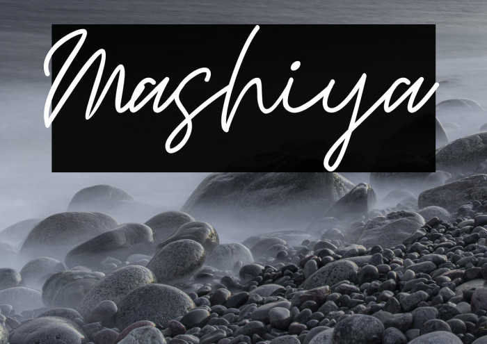 Mashiya Example 3