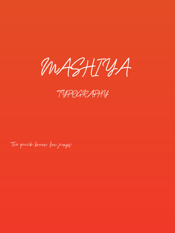 Mashiya Poster