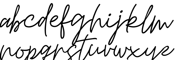 Mashiya Font LOWERCASE